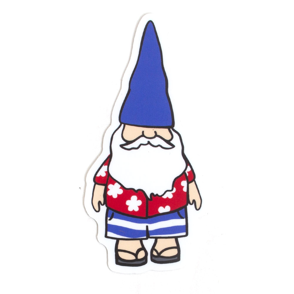 Stickers Northwest, 3", Sticker, Hawaiian Gnome